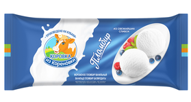 Мороженое Коровка из Кореновки Полено пломбир ванильный (8) 400г