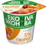 Творог ЭкоНива мягкий персик/абрикос 5% пл/ст 125г