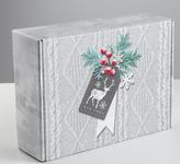 Коробка подарочная Тепла и Уюта складная картон 30,7*22*9,5см 1шт.
