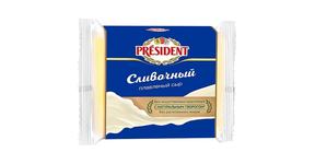 Сыр Президент плавленый сливочный 40% порц.150г